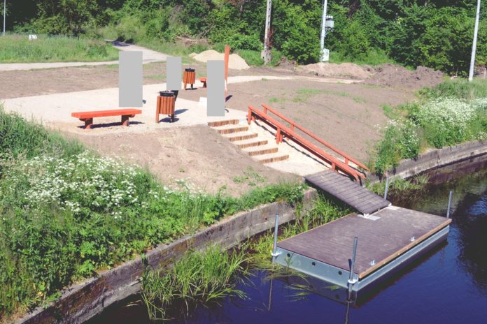 Wizualizacja przystani kajakowej