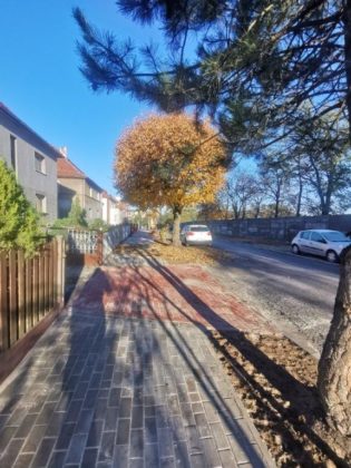 Nowy chodnik na Waryńskiego