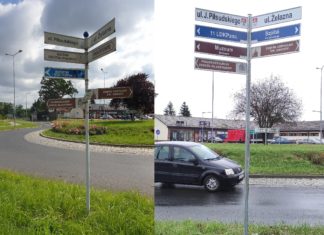 Nowe oznakowanie kierunkowe na żagańskich ulicach Nowe oznakowanie kierunkowe