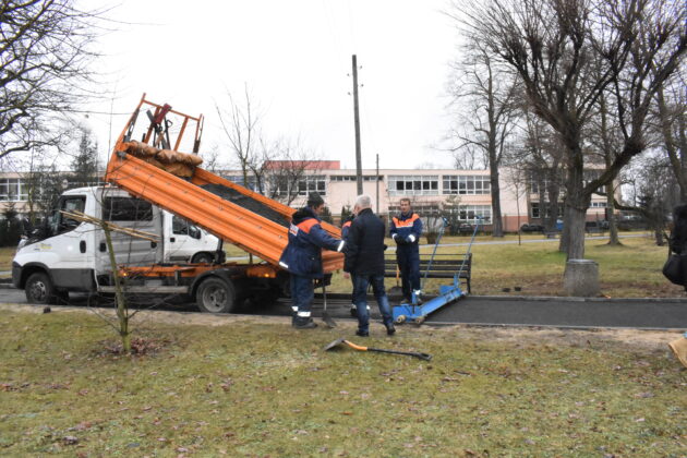 Budowa chodnika przy skwerze Zesłańców Sybiru