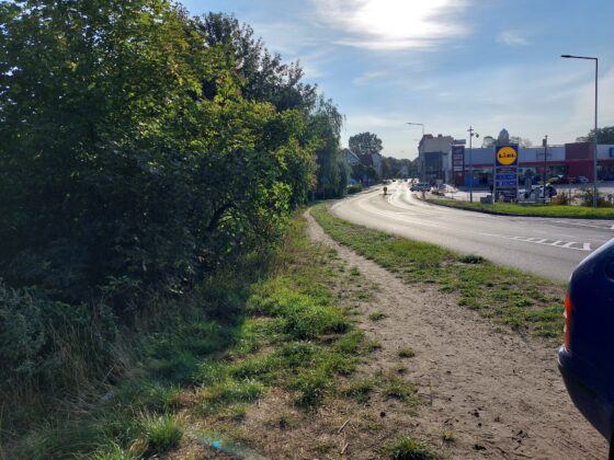 Miejsce planowanej inwestycji przy ulicy Żaganny