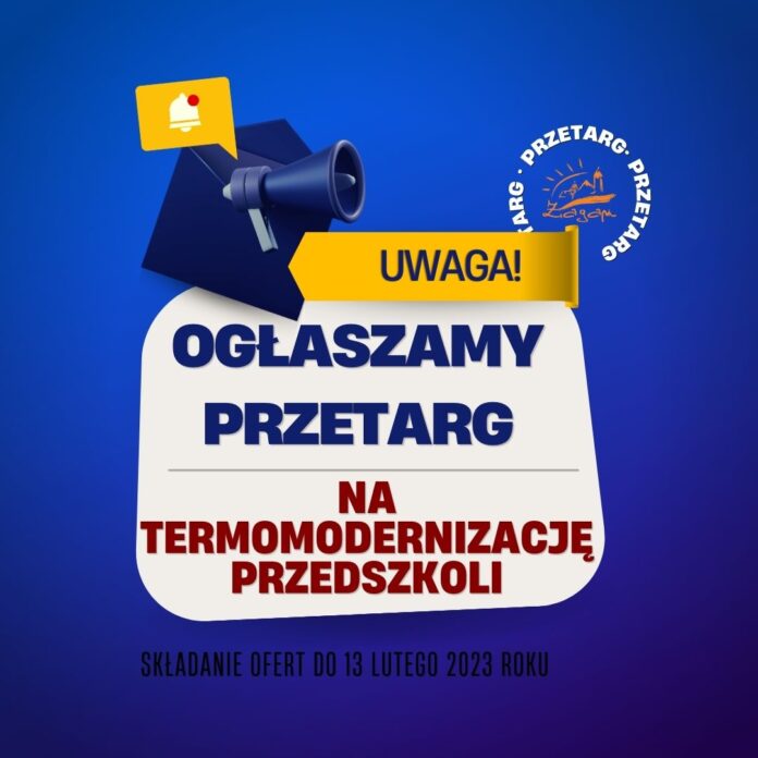 Przetarg na termomodernizację przedszkoli