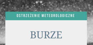 Uwaga! Gwałtowne zjawiska atmosferyczne Burze