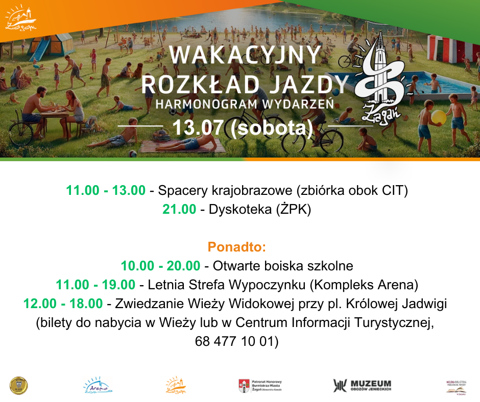 Harmonogram na 13 lipca