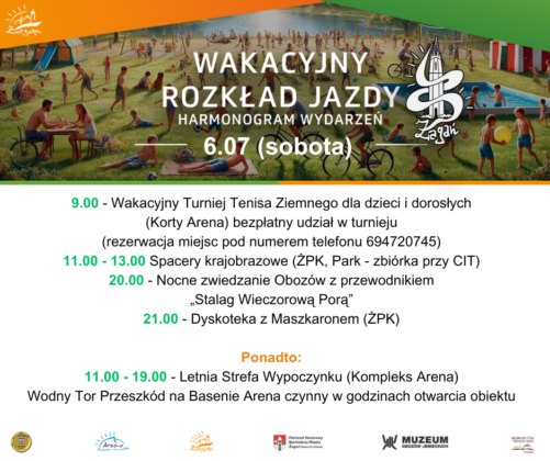 Wakacyjny rozklad jazdy na 6 lipca