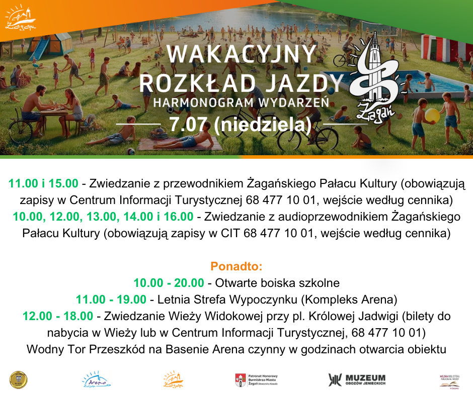 Wakacyjny rozklad jazdy 7 lipca