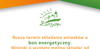 OD 1 SIERPNIA PRZYJMUJEMY WNIOSKI NA BON ENERGETYCZNY bon energetyczny