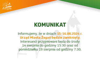 16 sierpnia urząd będzie nieczynny Urzad nieczynny