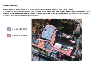 Zmiana organizacji ruchu w związku z realizacją filmu “Chopin, Chopin!”