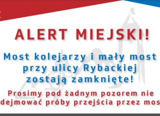 Zamykamy most kolejarzy i mały most