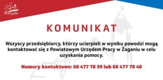 Pomoc dla przedsiębiorców poszkodowanych przez powódź