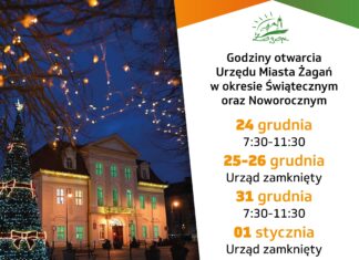Godziny otwarcia urzędu w okresie świątecznym