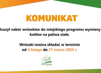 Ruszył nabór wniosków do miejskiego programu wymiany kotłów na paliwa stałe