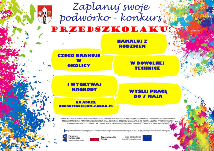 Plakat - zaprojektuj swoje podwórko