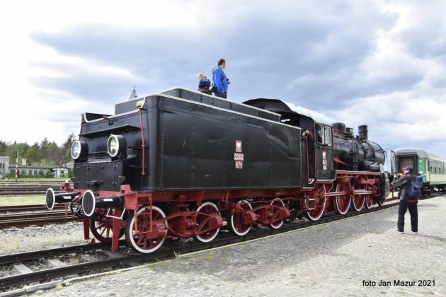 Pociąg retro w Żaganiu