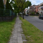 Chodnik na ulicy Bema przed remontem