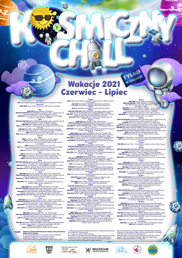 Kosmiczne wakacje lipiec