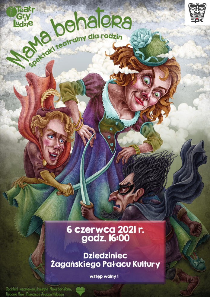 Plakat reklamujący spektakl 