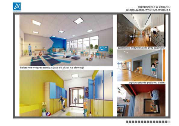 Projekt nowego miejskiego przedszkola w Żaganiu