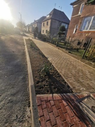 Nowy chodnik na Waryńskiego