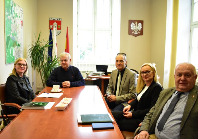 Spotkanie burmistrza z radną wojewódzką Małgorzatą Paluch-Słowińską
