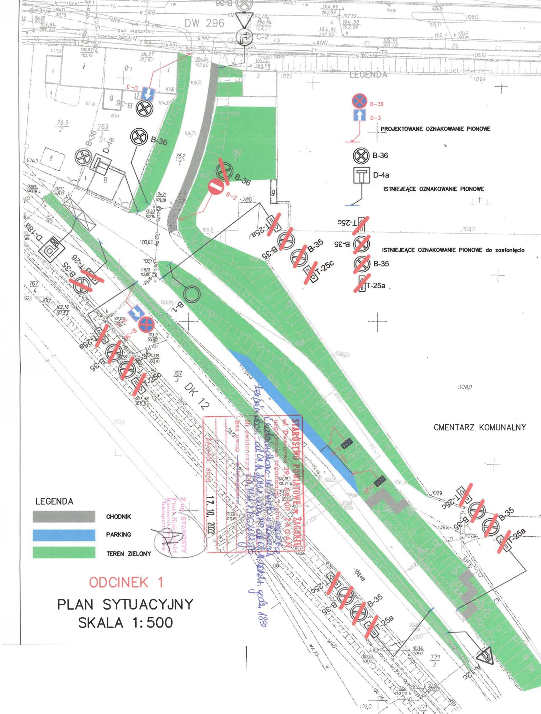 Zmiana organizacji ruchu w rejonie cmentarza 2022