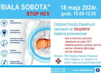 Biała sobota STOP HCV – bezpłatne badania 18 maja w Żaganiu Biała sobota