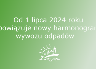 Nowy harmonogram wywozu odpadów