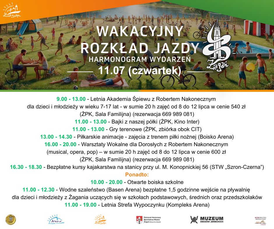 Harmonogram na 11 lipca