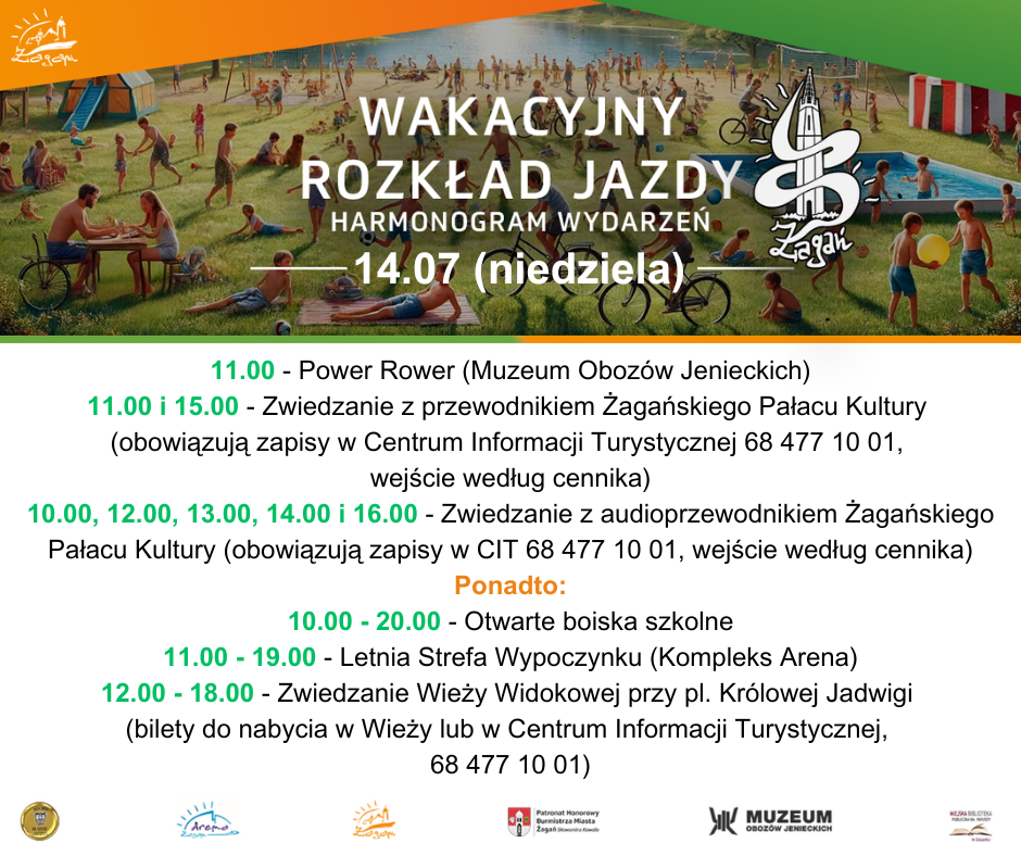 rozkład jazdy na 14 lipca