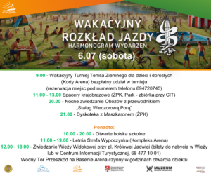 Wakacyjny rozklad jazdy na 6 lipca