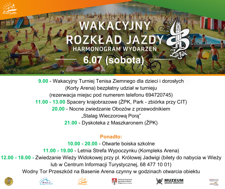 Wakacyjny rozklad jazdy na 6 lipca