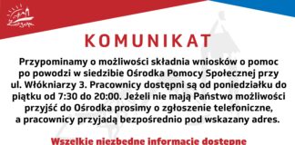 Przypominamy o składaniu wniosków