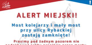 Zamykamy most kolejarzy i mały most