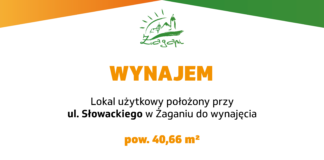 Lokal użytkowy przy ul. Słowackiego w Żaganiu na wynajem wynajem lokalu ulica Słowackiego
