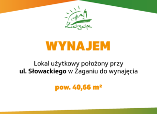 Lokal użytkowy przy ul. Słowackiego w Żaganiu na wynajem wynajem lokalu ulica Słowackiego