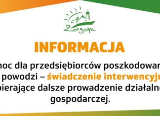Świadczenia interwencyjne dla przedsiębiorców poszkodowanych w powodzi