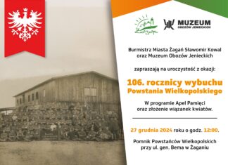 27 grudnia zapraszamy na obchody rocznicy Powstania Wielkopolskiego