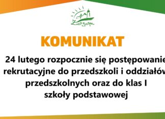 24 lutego rozpoczynamy rekrutację do żagańskich szkół i przedszkoli