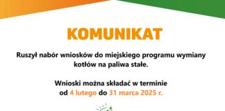 Ruszył nabór wniosków do miejskiego programu wymiany kotłów na paliwa stałe